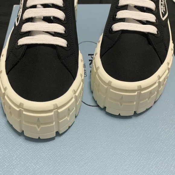 Prada Black and White Sneakers - Picture 5 of 5